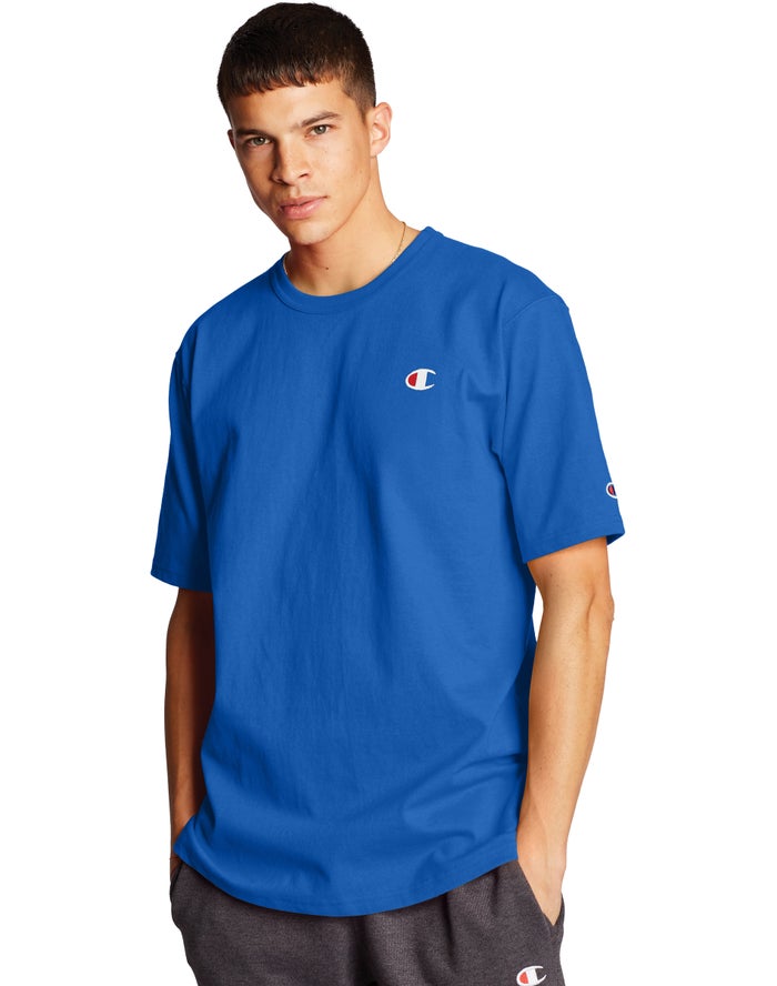 Camiseta Champion Hombre - Heritage C Logo ( Azules ) 7840135-HT